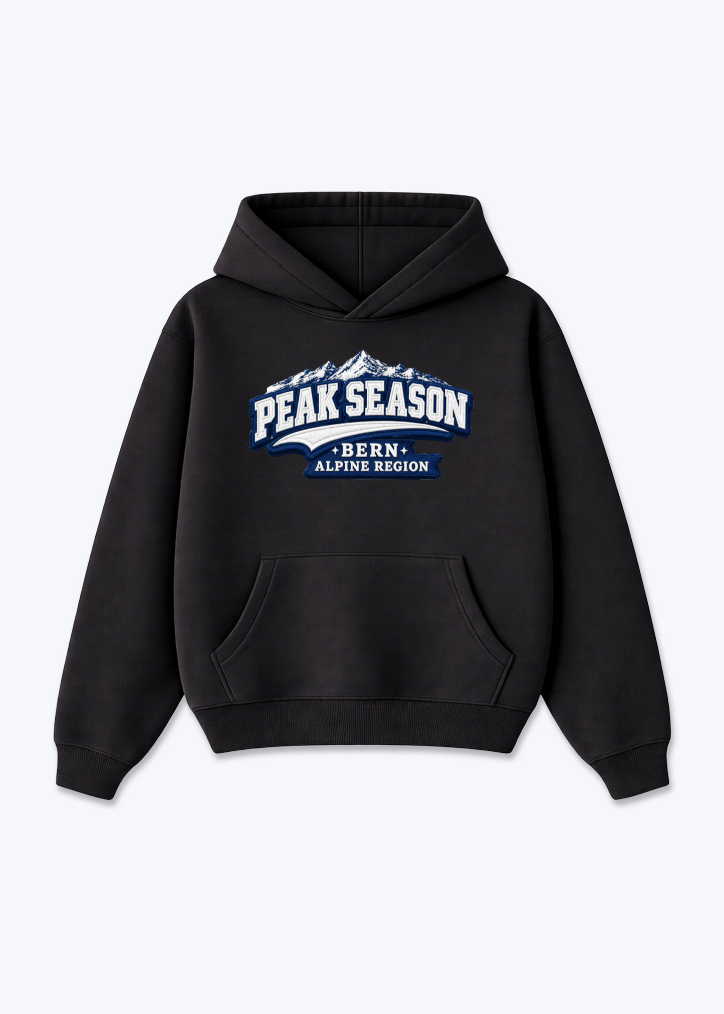 Bern Peak Season Tee - Black Front (Designed)