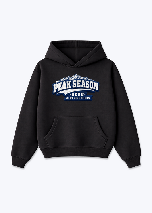 Bern Peak Season Tee - Black Front (Designed)