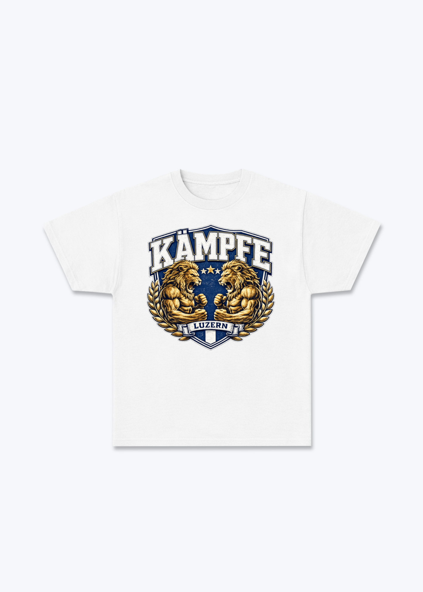 Luzern Kämpfe Lion Tee - White Front (Designed)