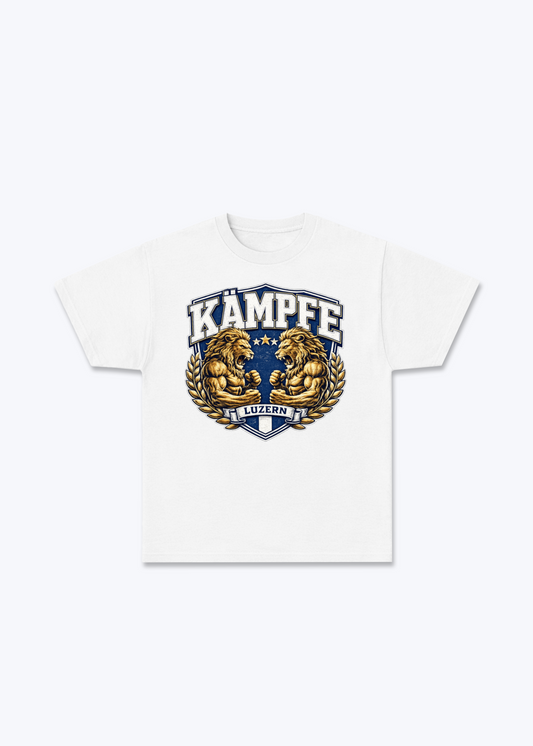 Luzern Kämpfe Lion Tee - White Front (Designed)