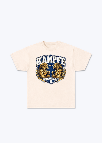 Luzern Kämpfe Lion Tee - Beige Front (Designed)