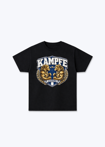 Luzern Kämpfe Lion Tee - Black Front (Designed)