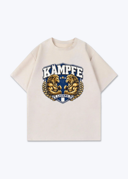 Luzern Kämpfe Lion Tee - Beige Front (Designed)