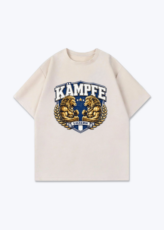 Luzern Kämpfe Lion Tee - Beige Front (Designed)