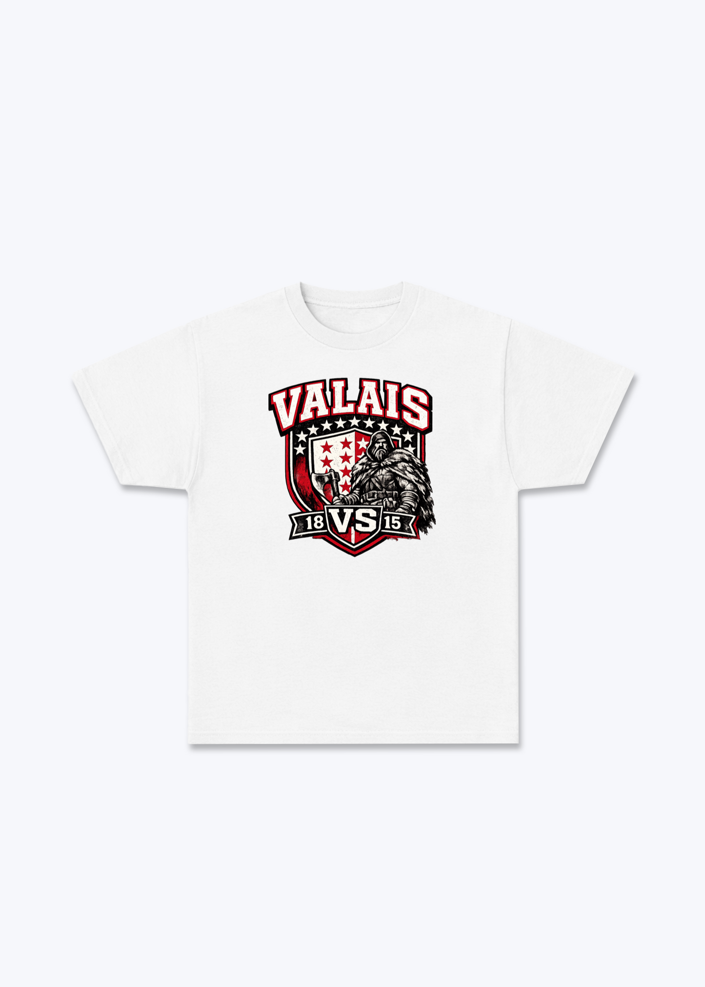 Wallis Alpine Prestige Tee - White Front (Designed)