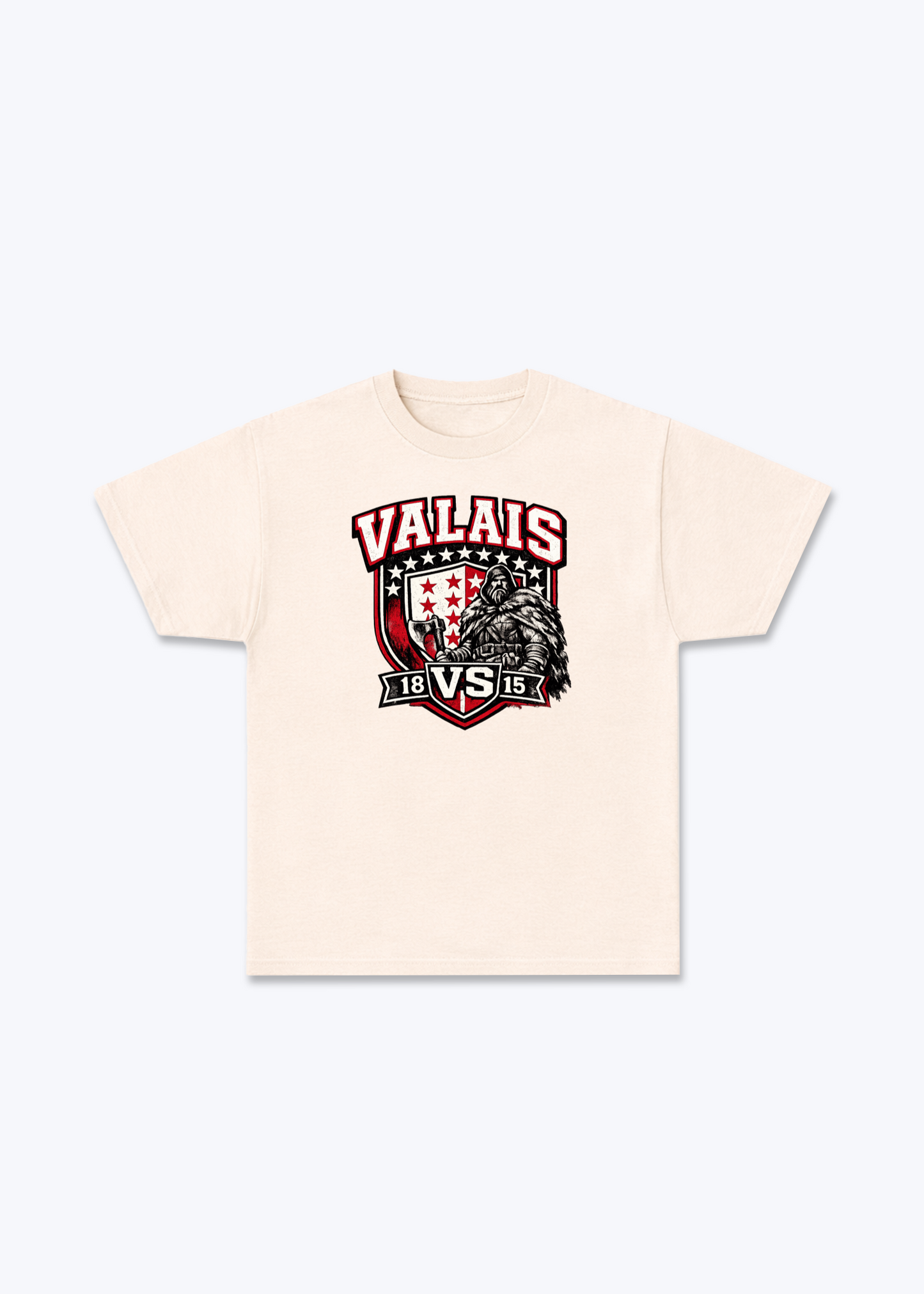 Wallis Alpine Prestige Tee - Beige Front (Designed)