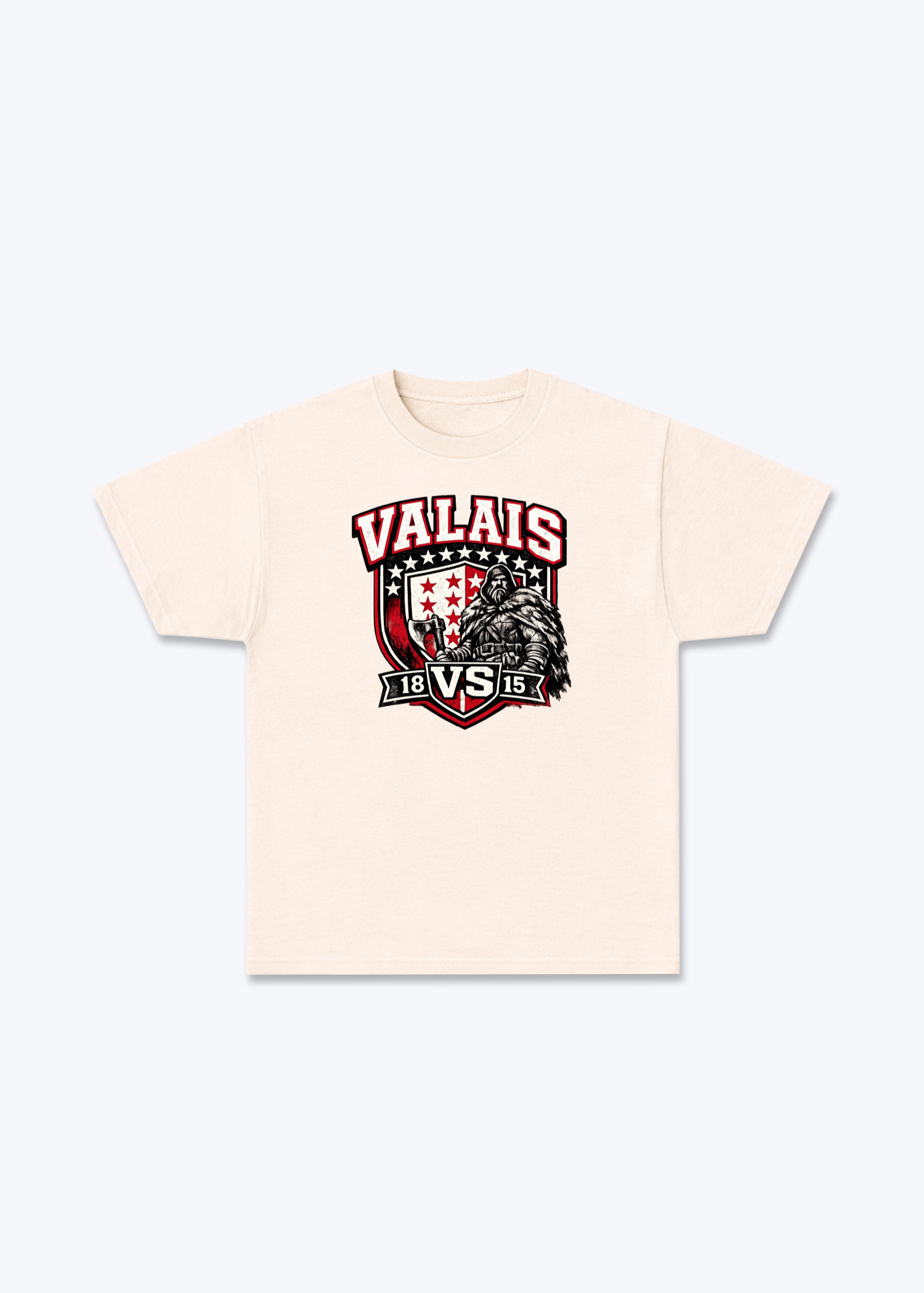 Wallis Alpine Prestige Tee - Beige Front (Designed)