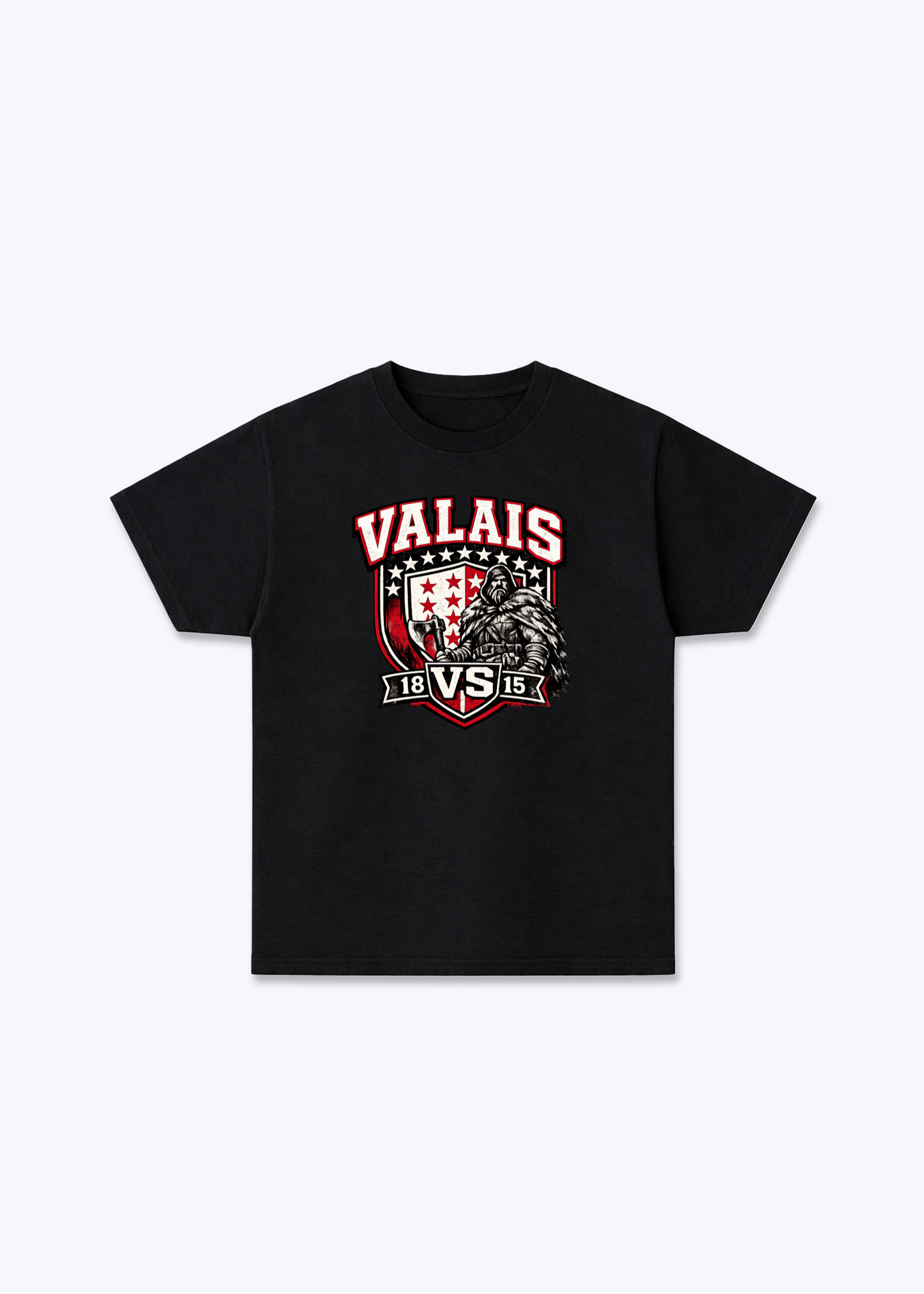 Wallis Alpine Prestige Tee - Black Front (Designed)