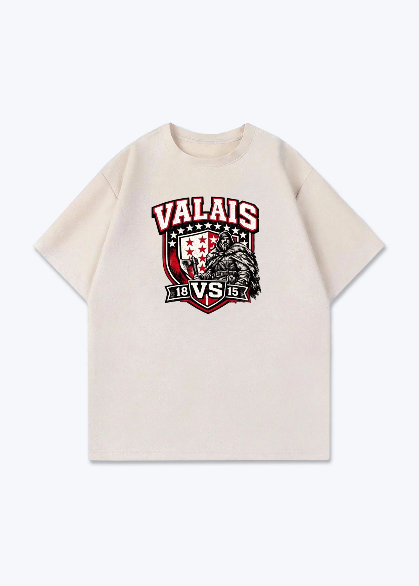Wallis Alpine Prestige Tee - Beige Front (Designed)