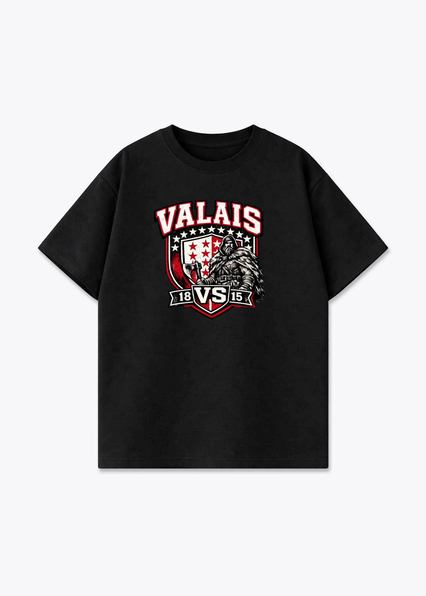Wallis Alpine Prestige Tee - Black Front (Designed)