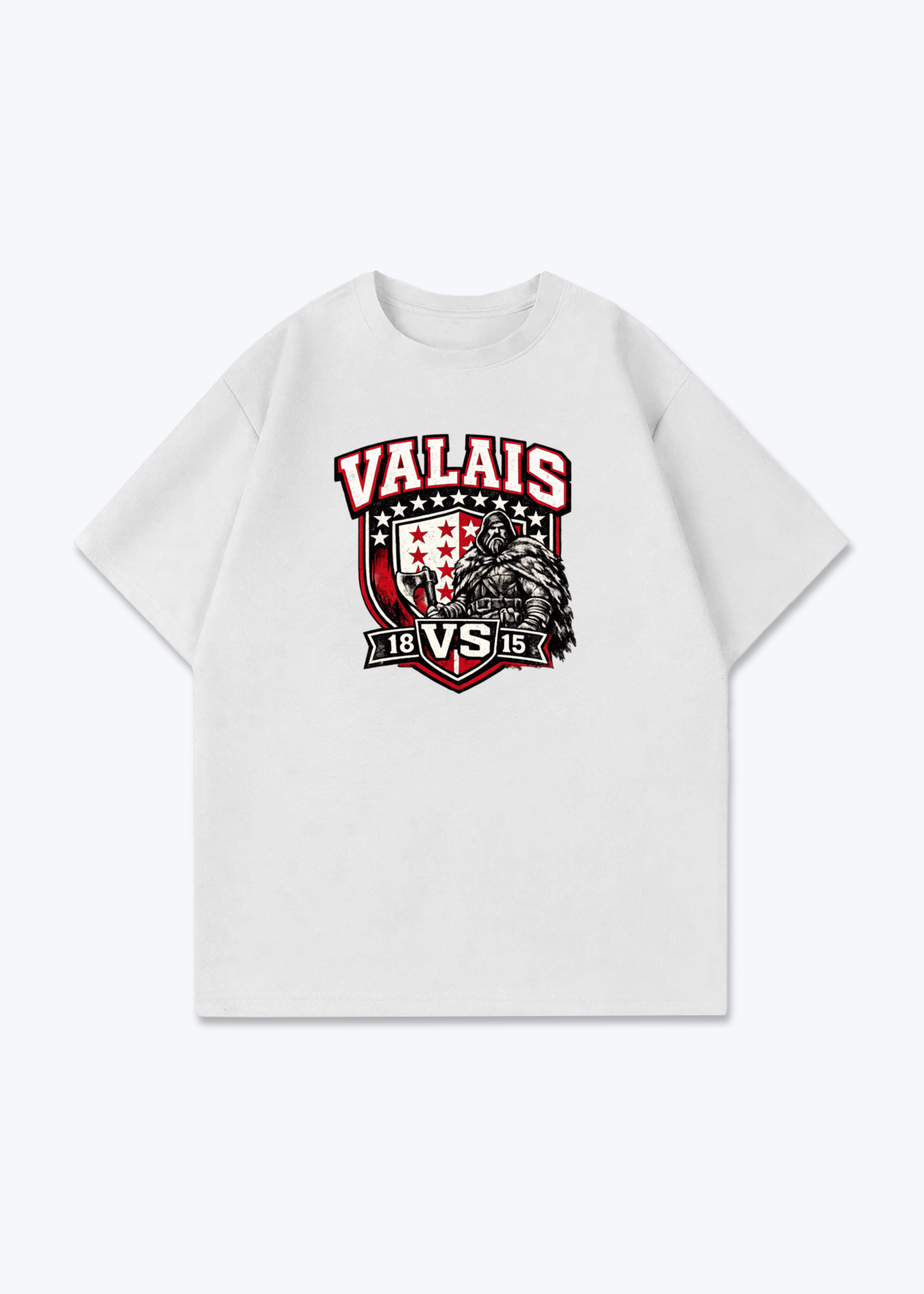 Wallis Alpine Prestige Tee - White Front (Designed)
