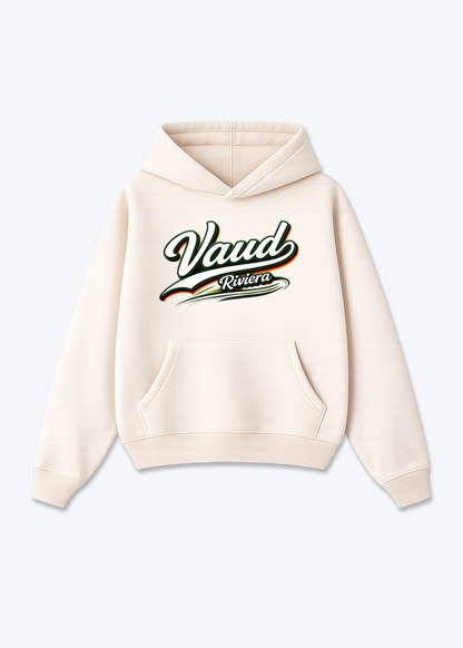 Vaud Riviera Tee - Beige Front (Designed)