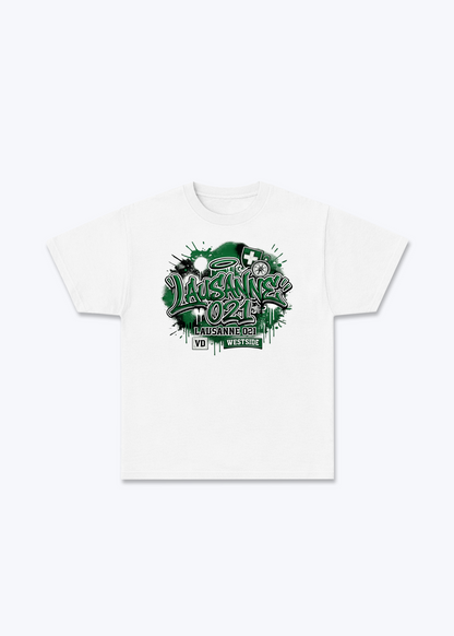 Vaud Westside Tee - White Front (Designed)