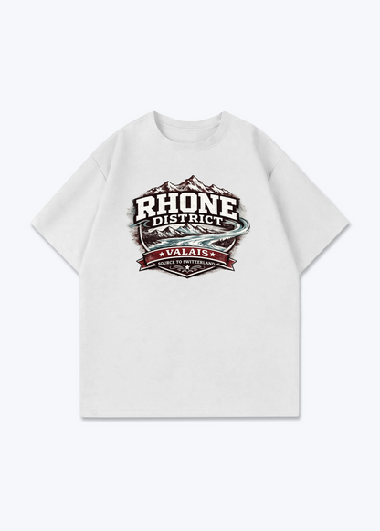 Wallis Rhone District Tee - White Front (Designed)