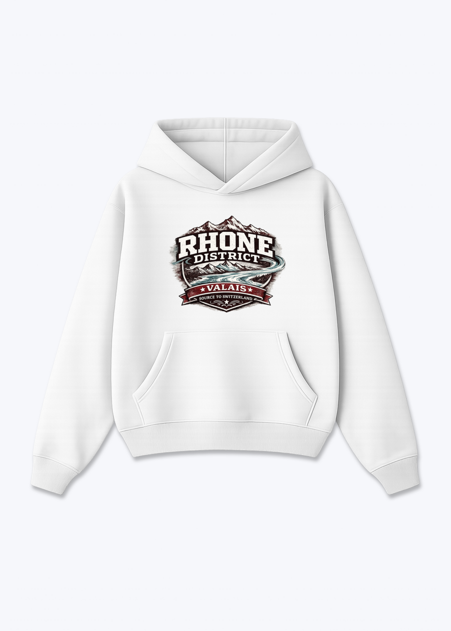 Wallis Rhone District Tee - White Front (Designed)