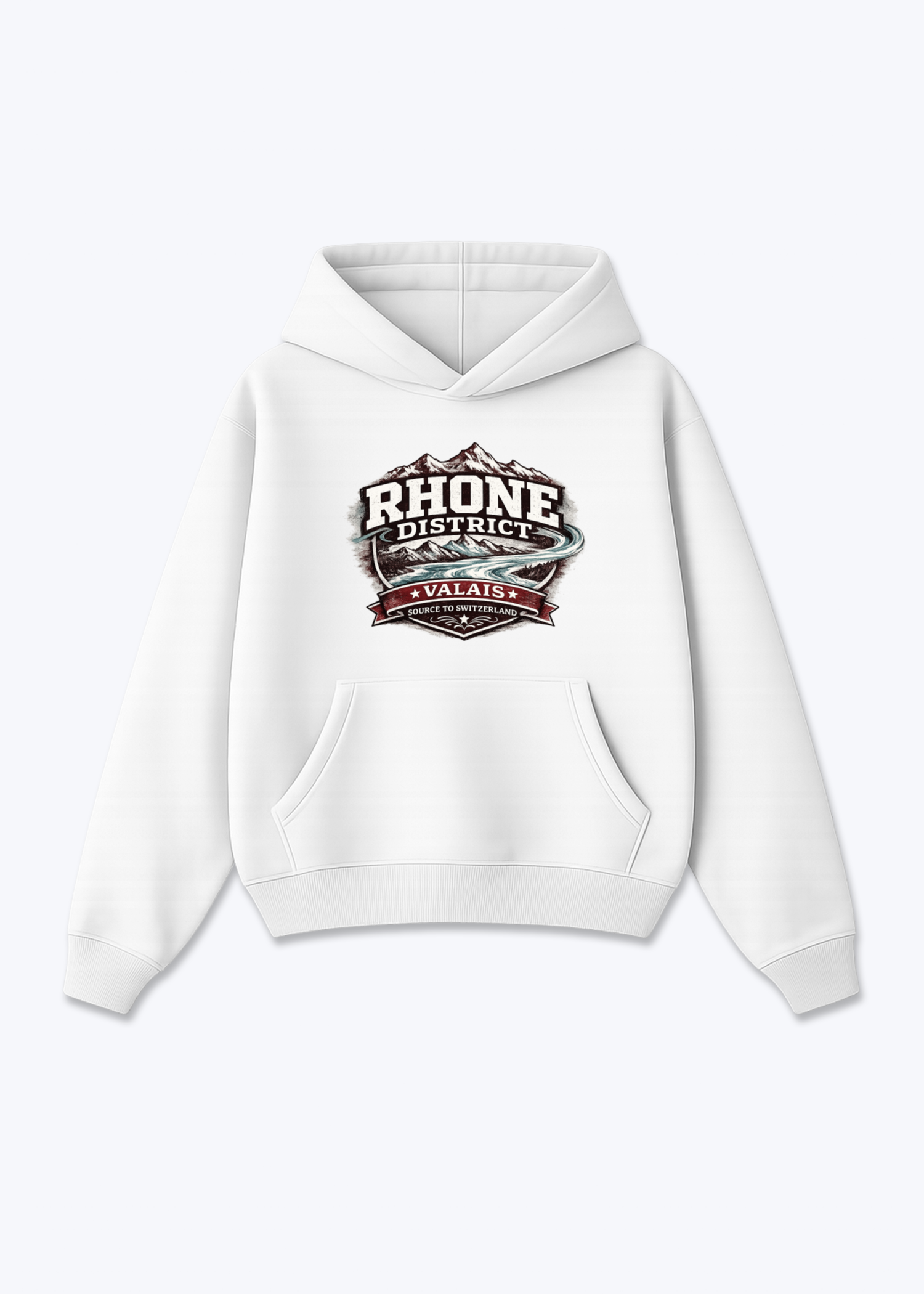 Wallis Rhone District Tee - White Front (Designed)