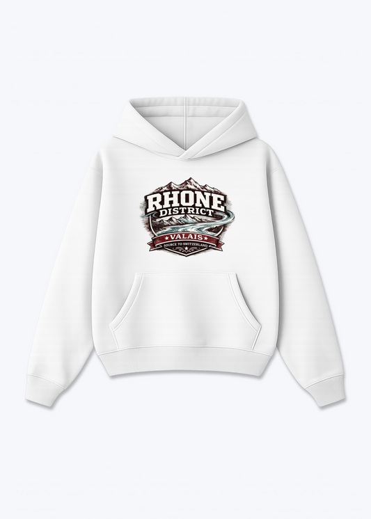 Wallis Rhone District Tee - White Front (Designed)
