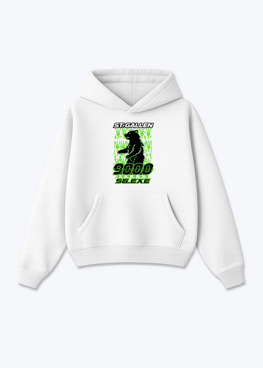  St.Gallen 9000 Neon Bear Tee - White Front (Designed)