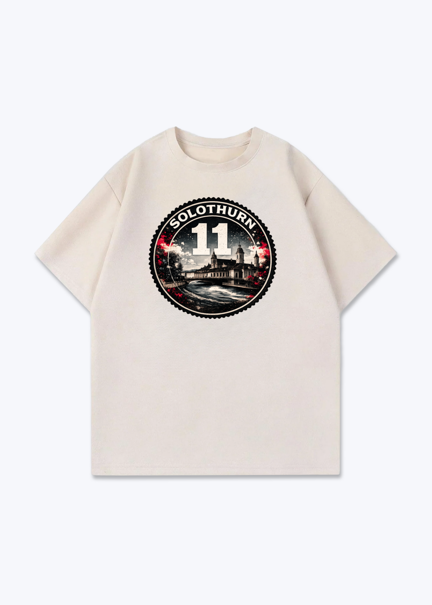 Solothurn Heritage 11 Tee - Beige Front (Designed)
