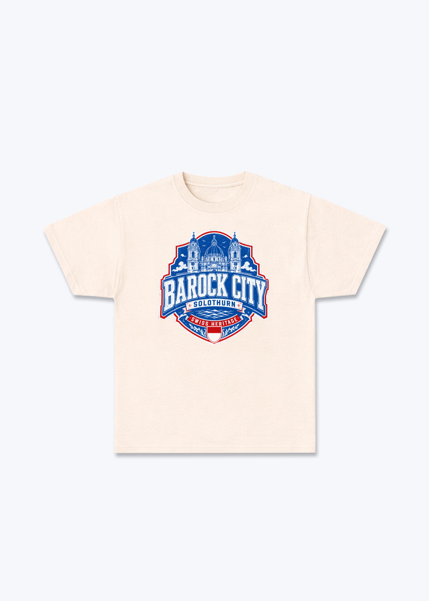 Solothurn Barock City Tee - Beige Front (Designed)