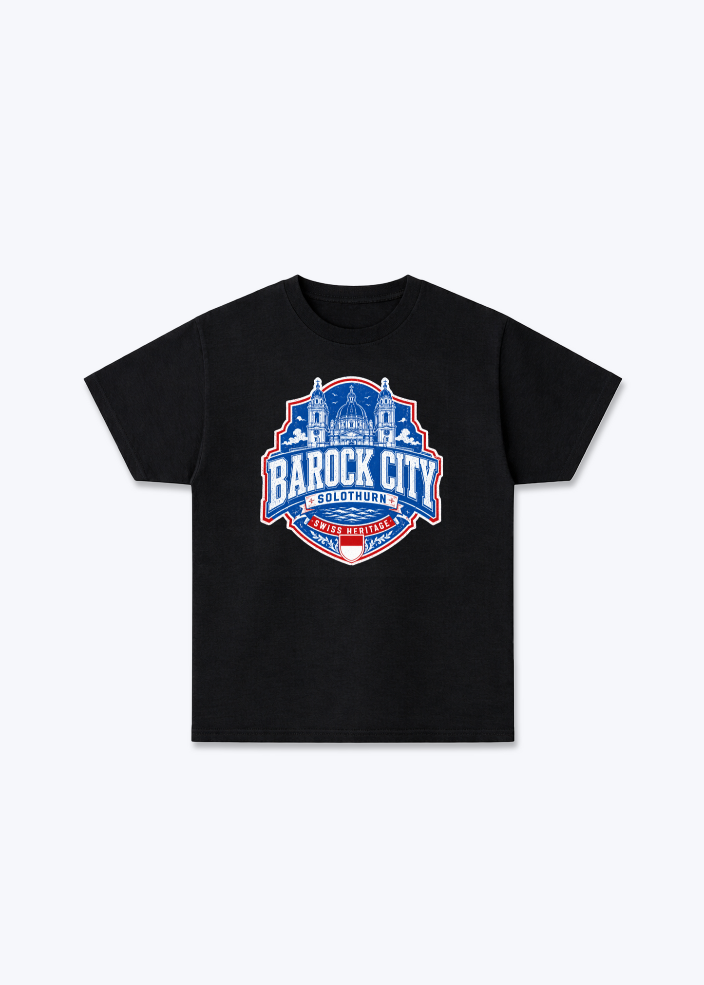 Solothurn Barock City Tee - Black Front (Designed)