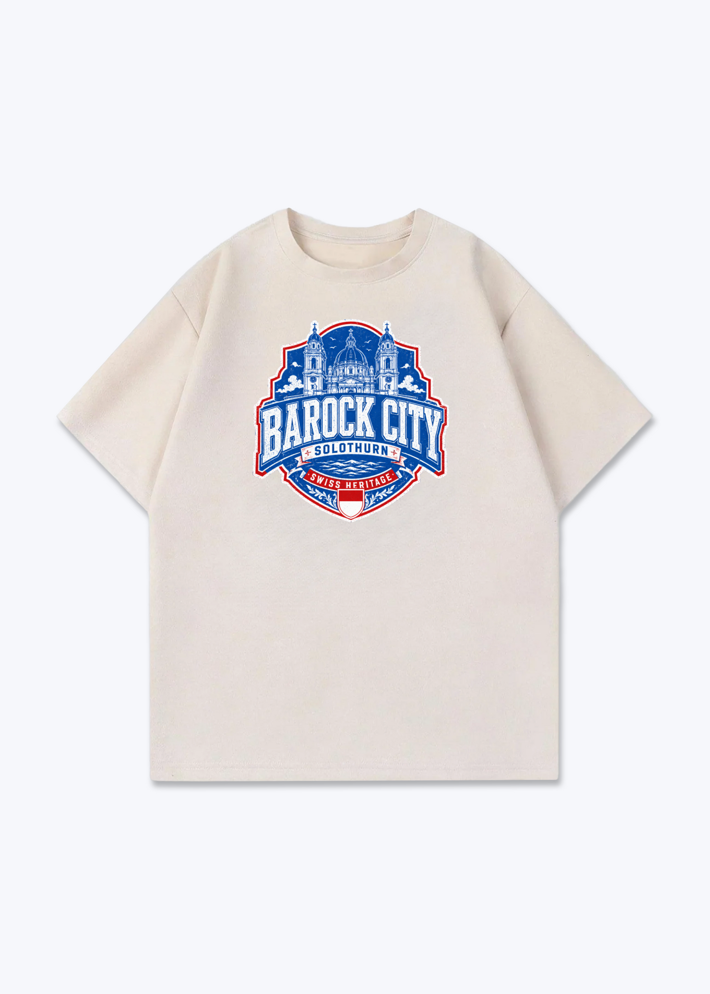 Solothurn Barock City Tee - Beige Front (Designed)