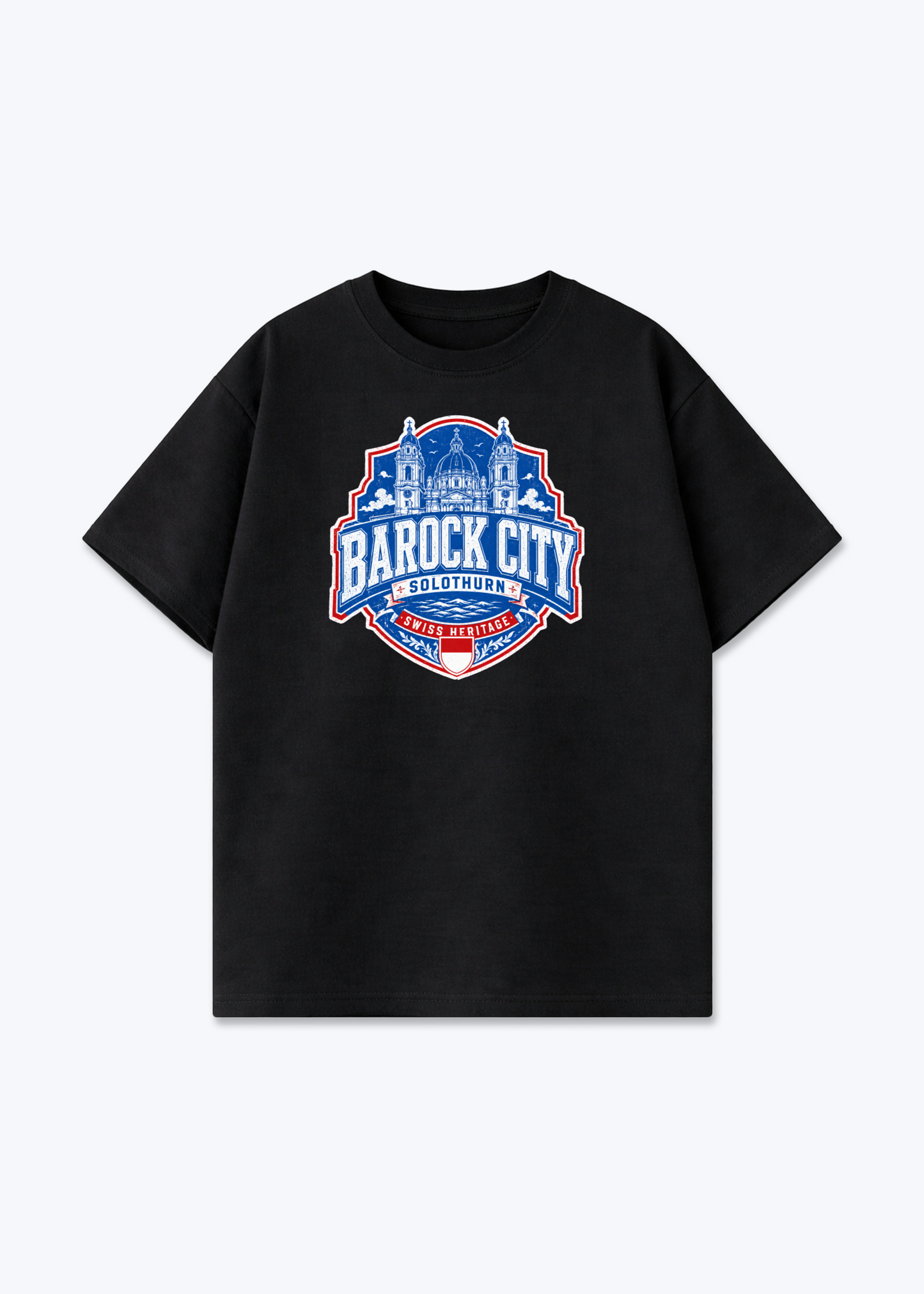 Solothurn Barock City Tee - Black Front (Designed)