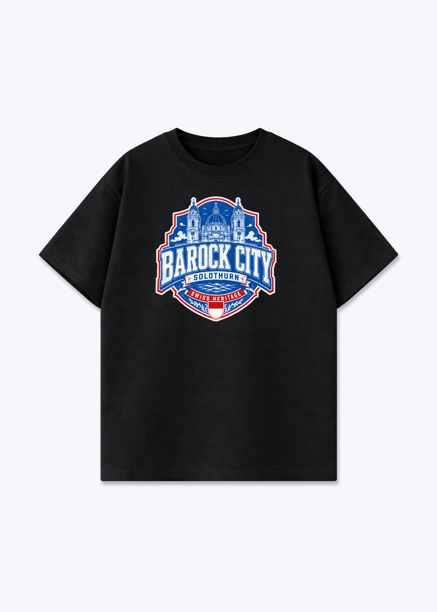 Solothurn Barock City Tee - Black Front (Designed)