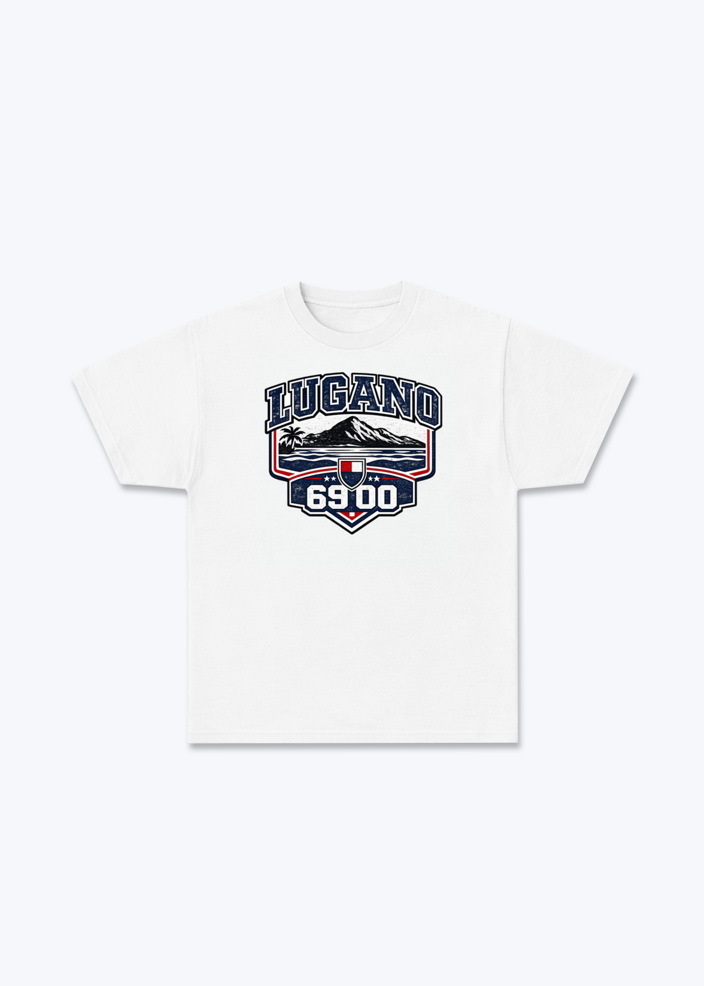 Tessin Lugano 6900 Tee - White Front (Designed)