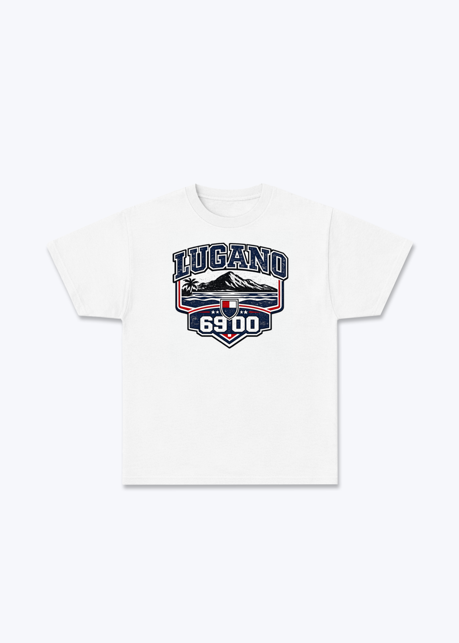 Tessin Lugano 6900 Tee - White Front (Designed)