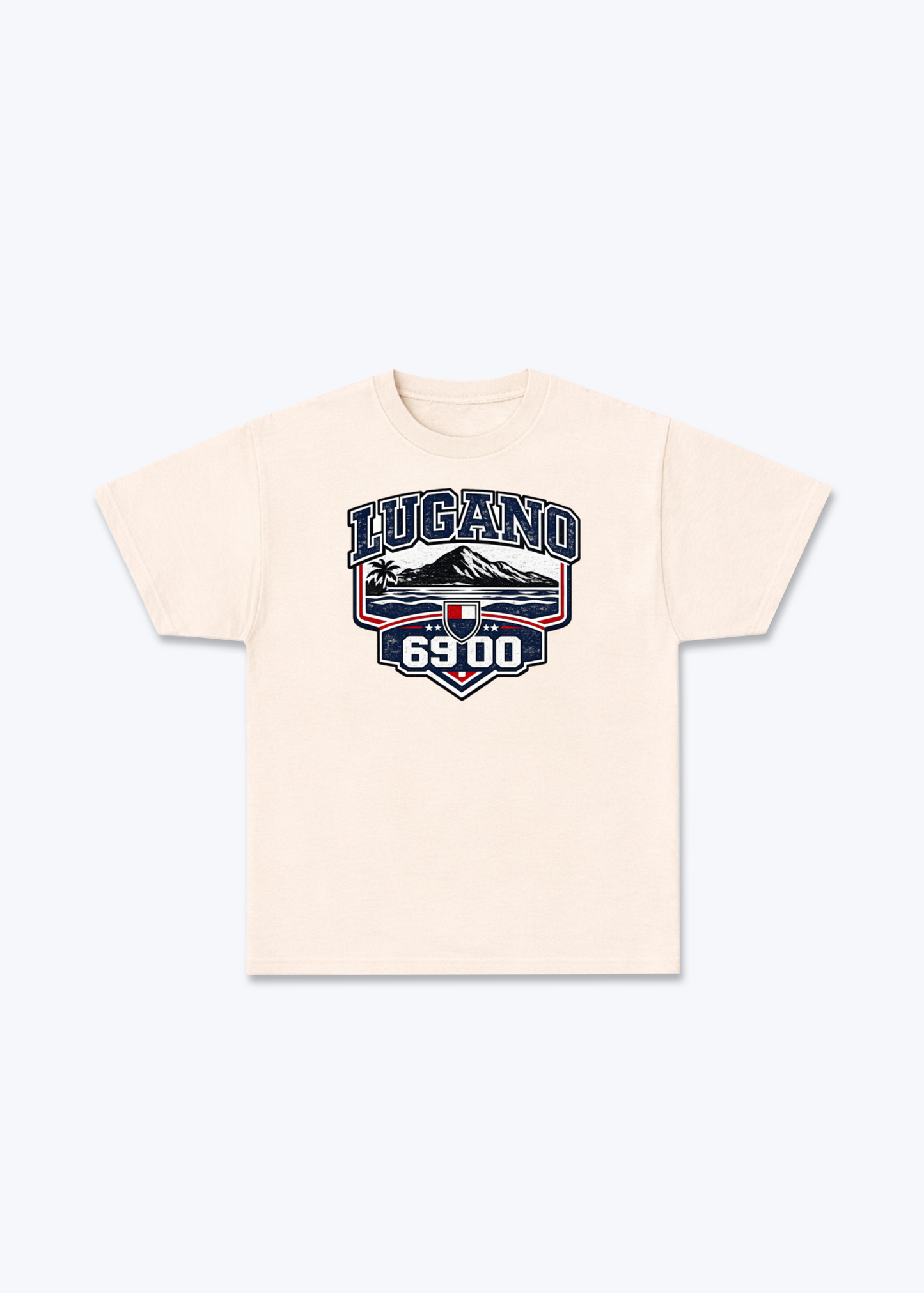 Tessin Lugano 6900 Tee - Beige Front (Designed)