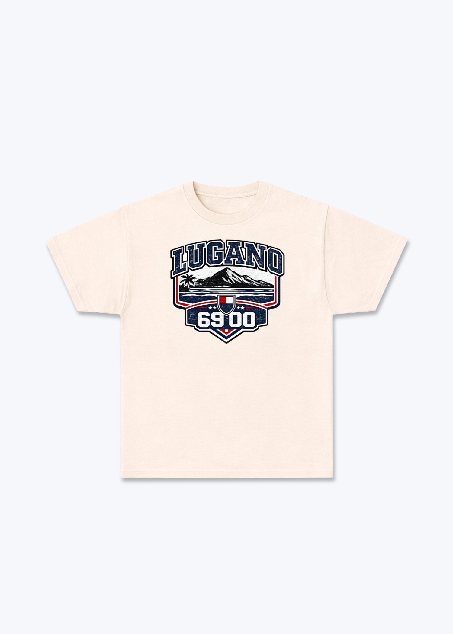 Tessin Lugano 6900 Tee - Beige Front (Designed)