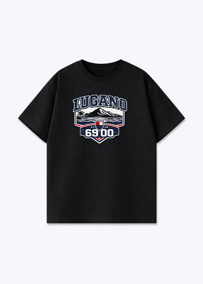 Tessin Lugano 6900 Tee - Black Front (Designed)