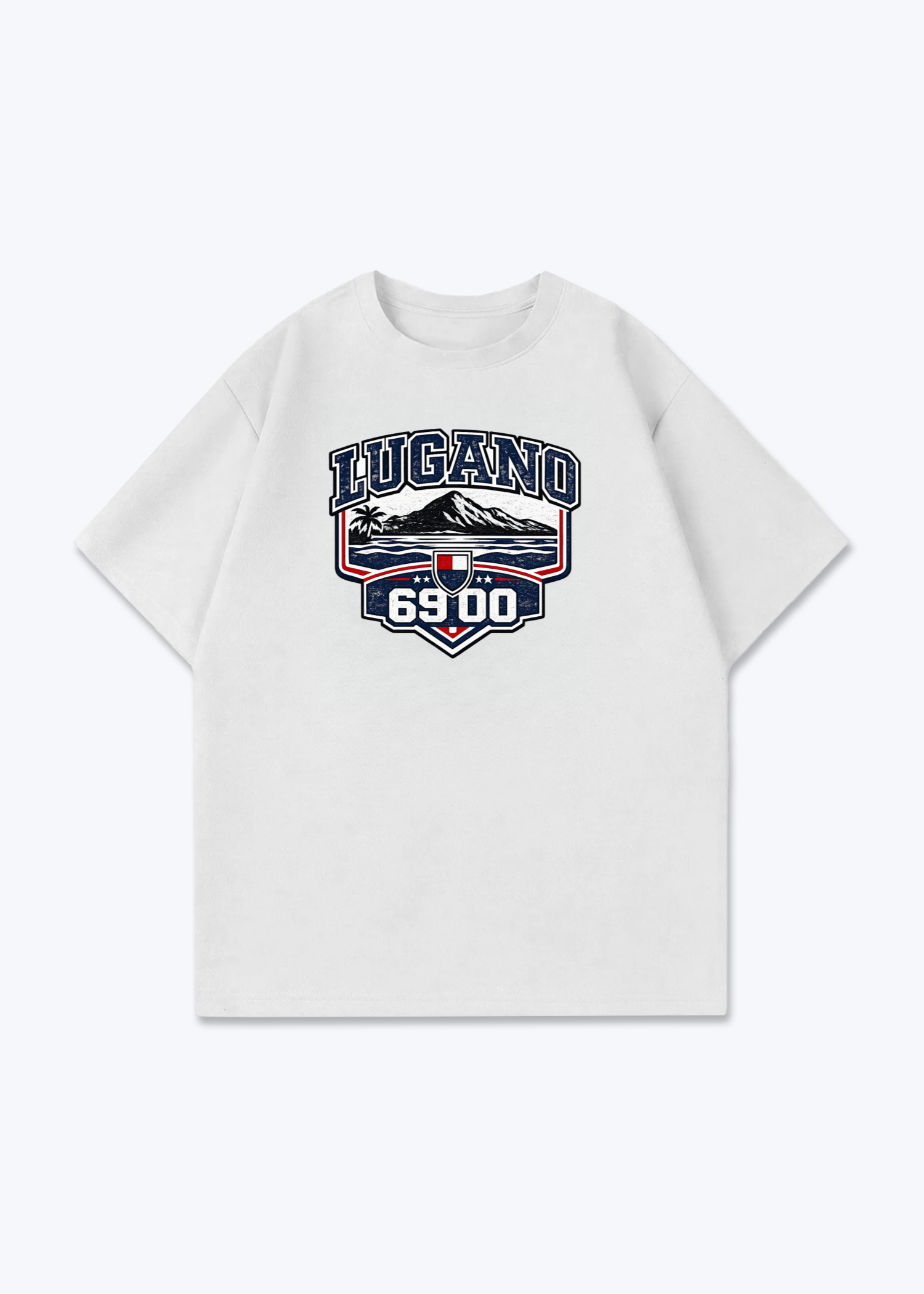 Tessin Lugano 6900 Tee - White Front (Designed)