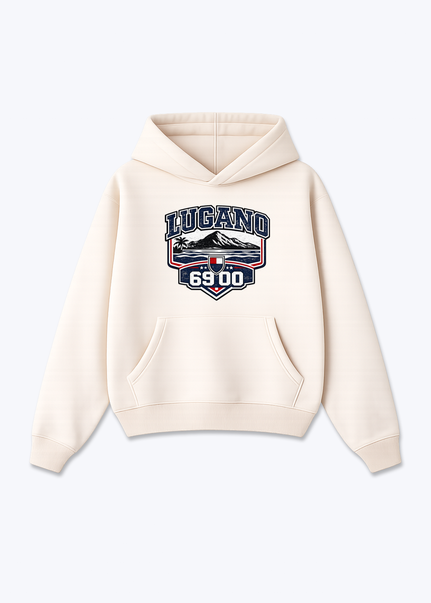 Tessin Lugano 6900 Tee - Beige Front (Designed)