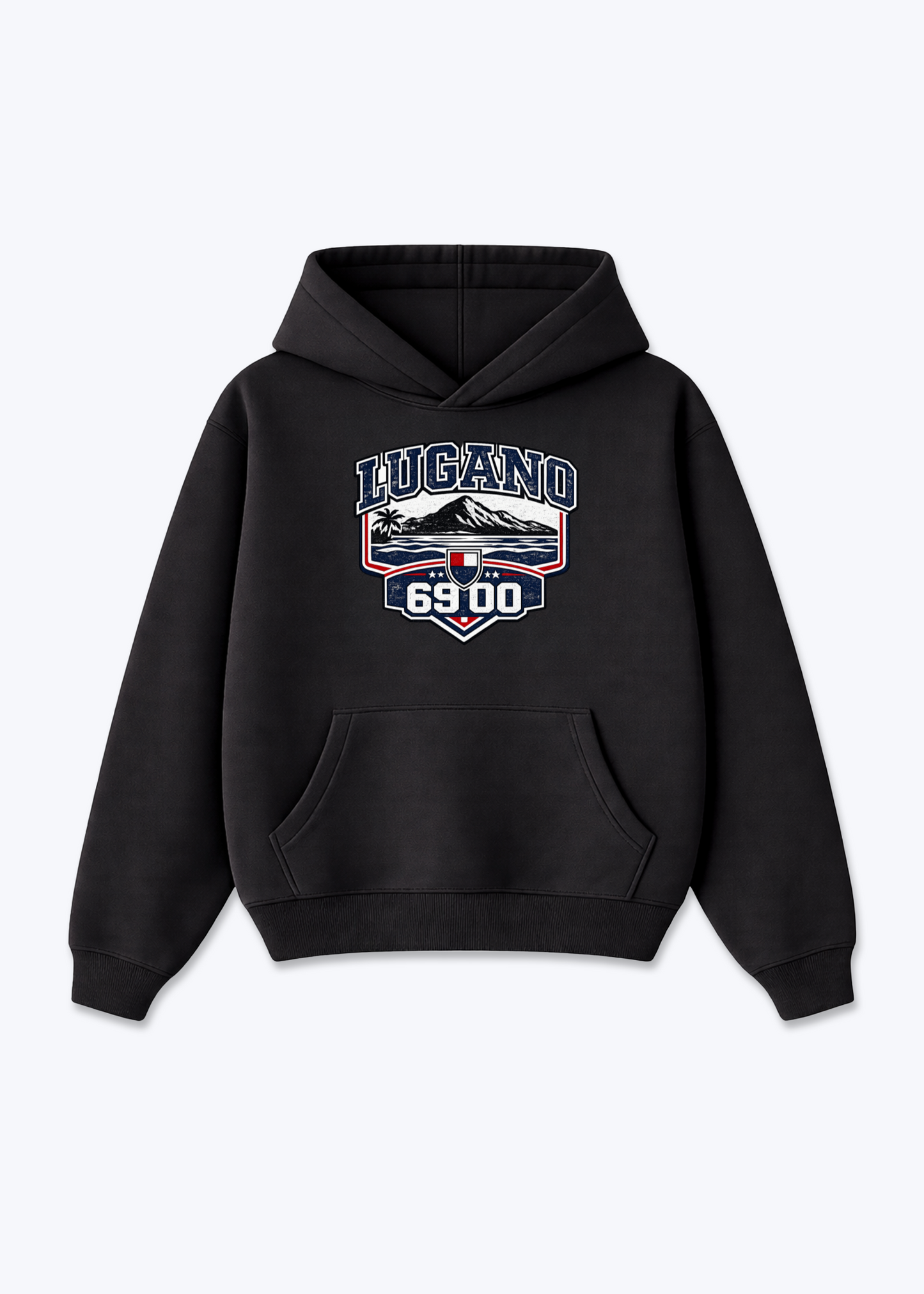Tessin Lugano 6900 Tee - Black Front (Designed)