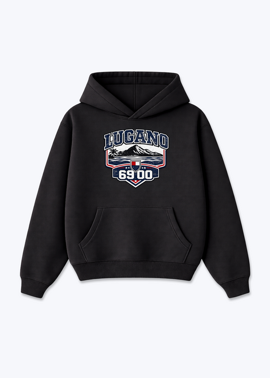 Tessin Lugano 6900 Tee - Black Front (Designed)