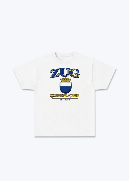 Zug Owners Club Tee - White Front (Designed)