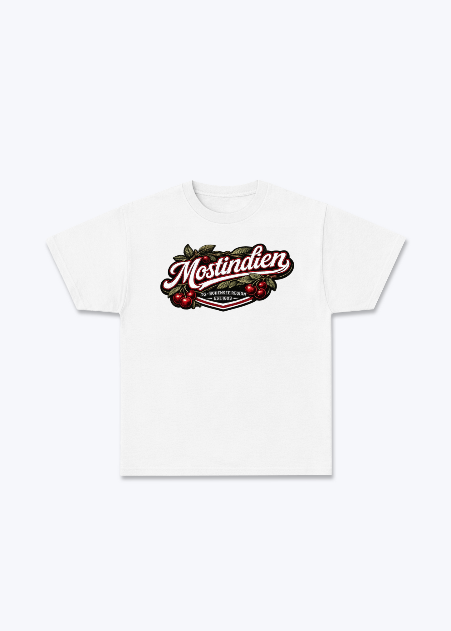 Thurgau Mostindien Tee - White Front (Designed)