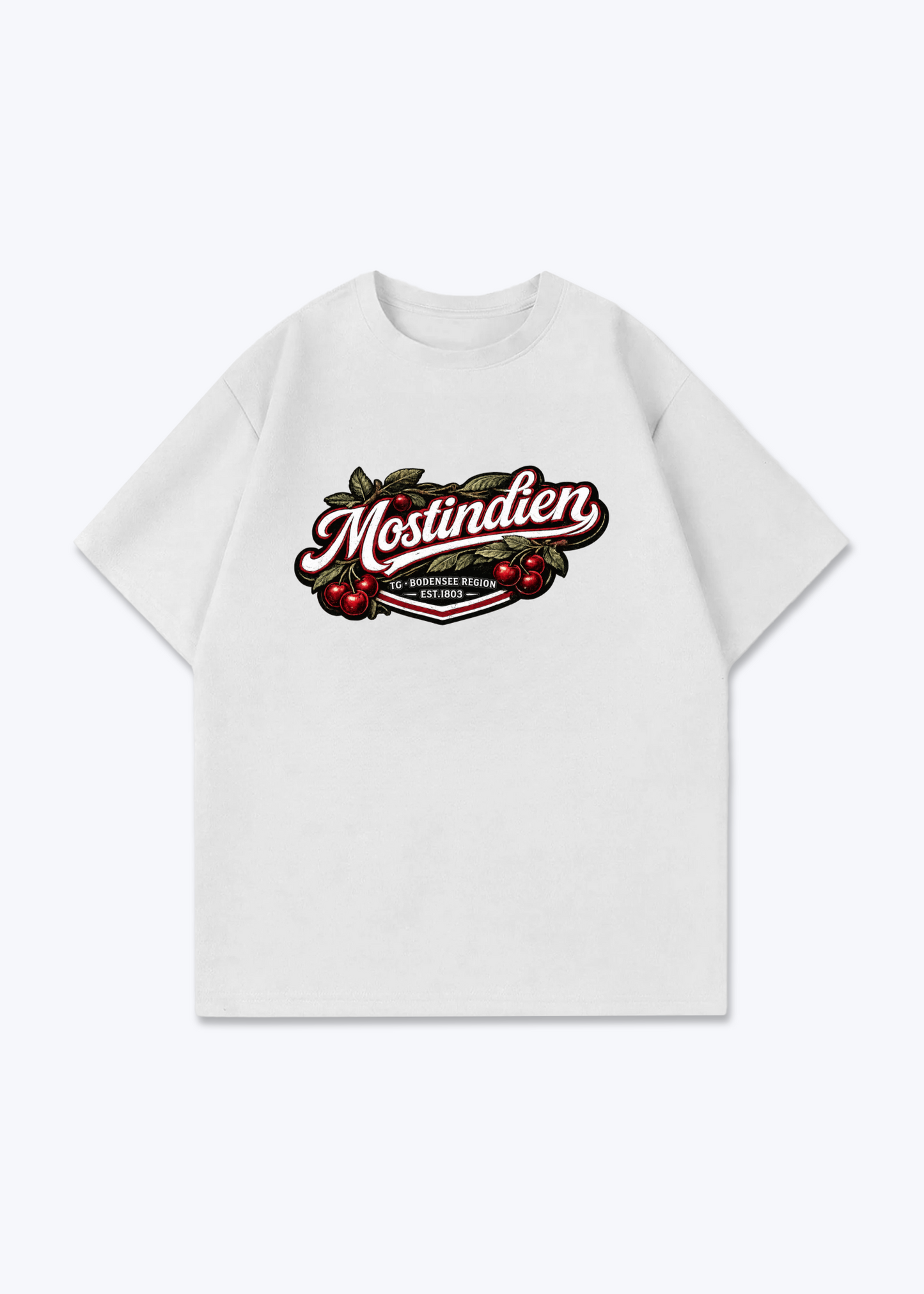 Thurgau Mostindien Tee - White Front (Designed)