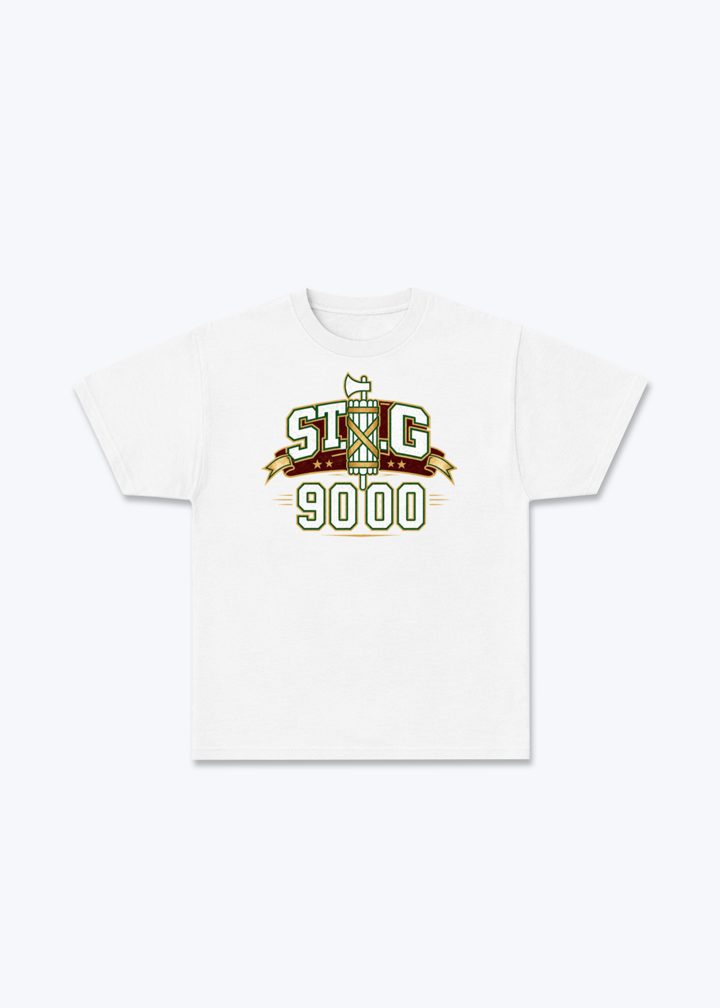 St.Gallen 9000 Tee - White Front (Designed)