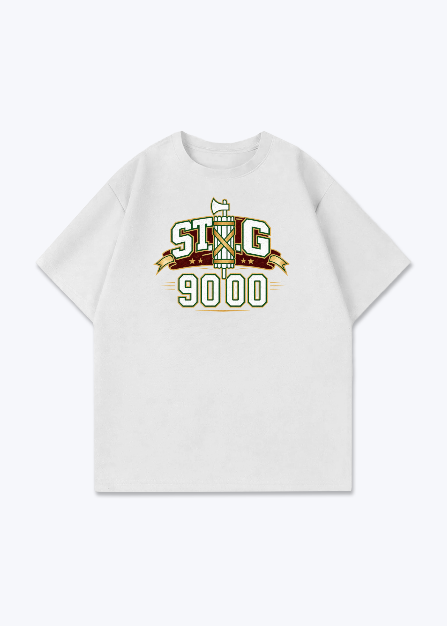 St.Gallen 9000 Tee - White Front (Designed)