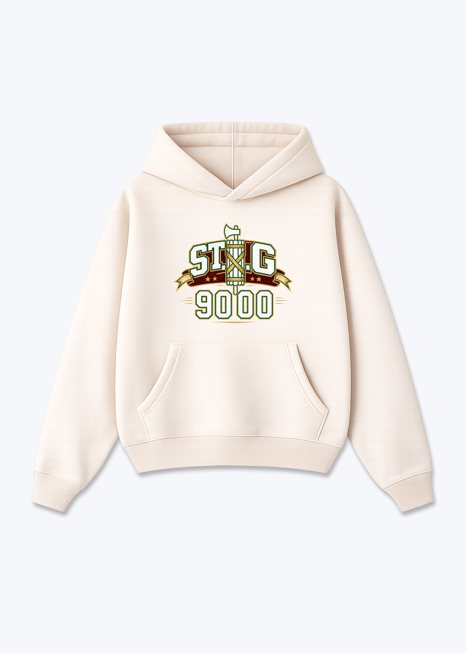 St.Gallen 9000 Tee - Beige Front (Designed)