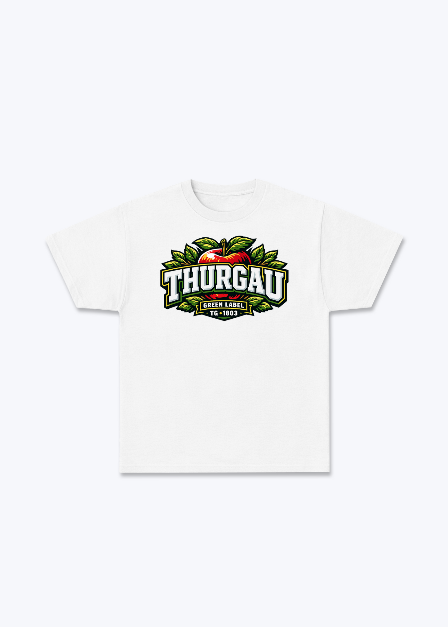 Thurgau Green Label Tee - White Front (Designed)
