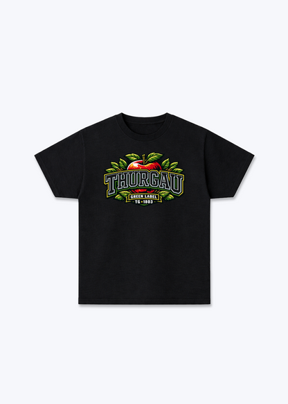 Thurgau Green Label Tee - Black Front (Designed)