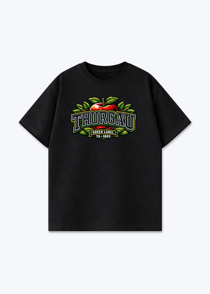 Thurgau Green Label Tee - Black Front (Designed)