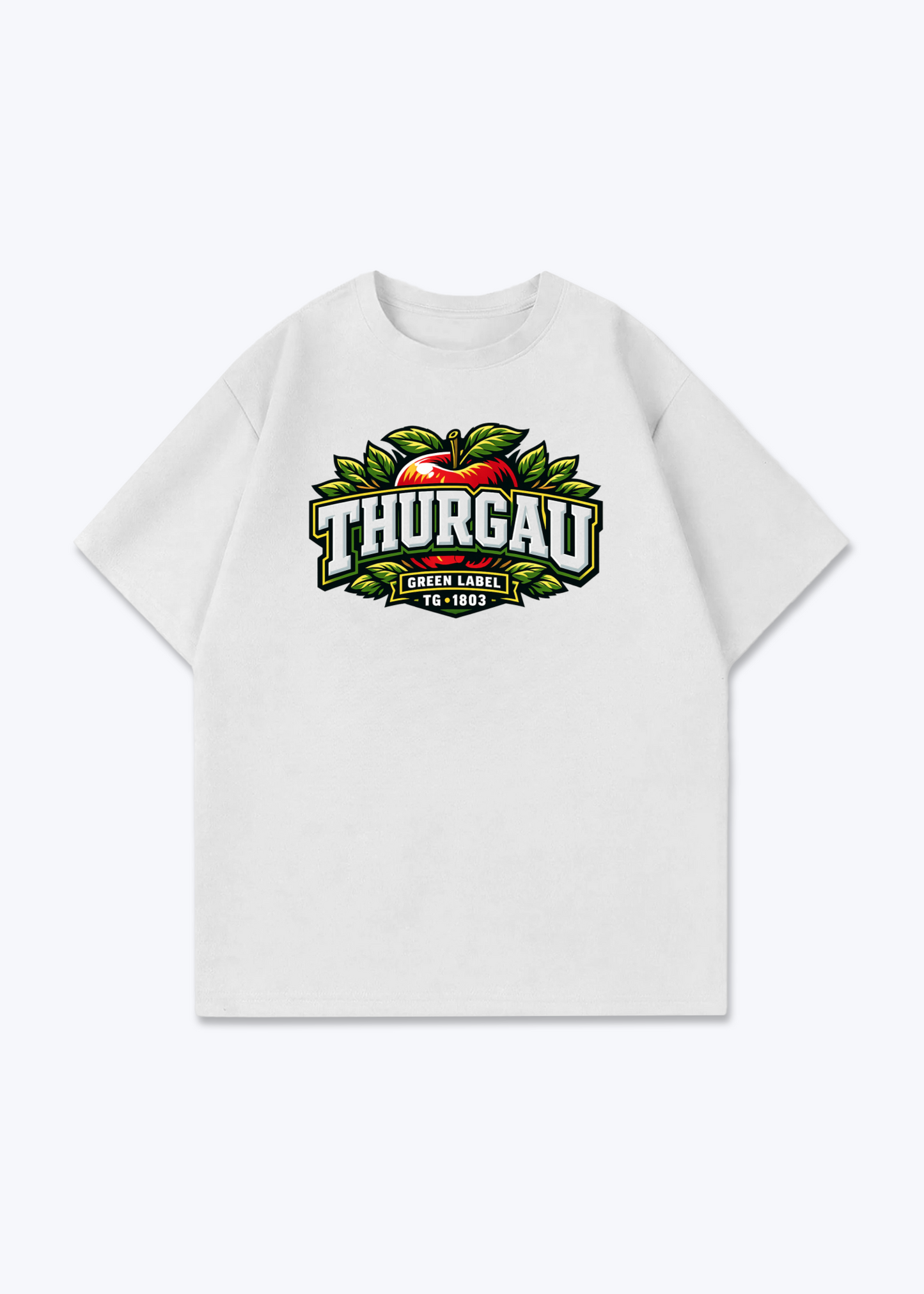 Thurgau Green Label Tee - White Front (Designed)