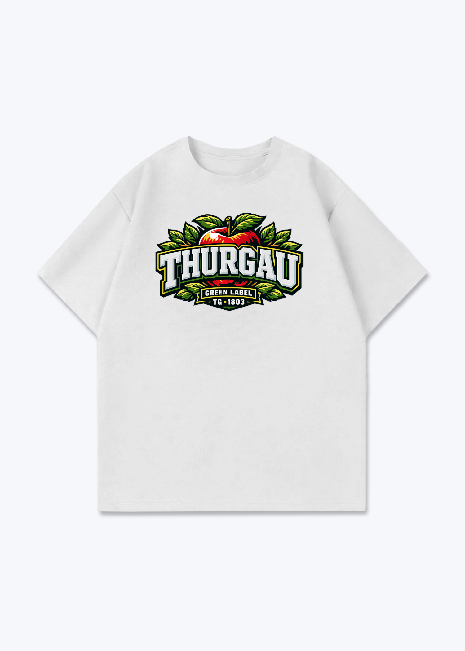 Thurgau Green Label Tee - White Front (Designed)