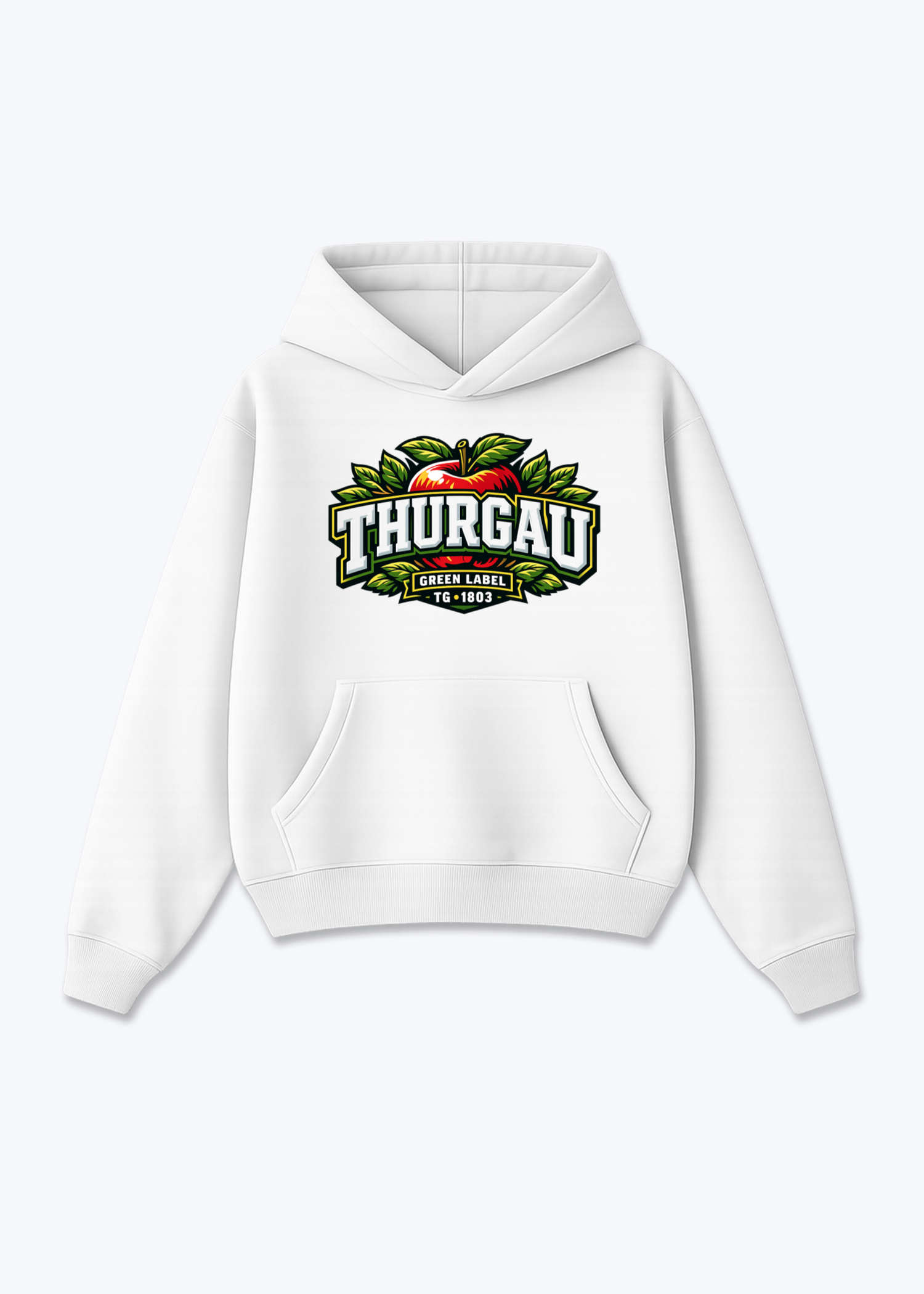 Thurgau Green Label Tee - White Front (Designed)