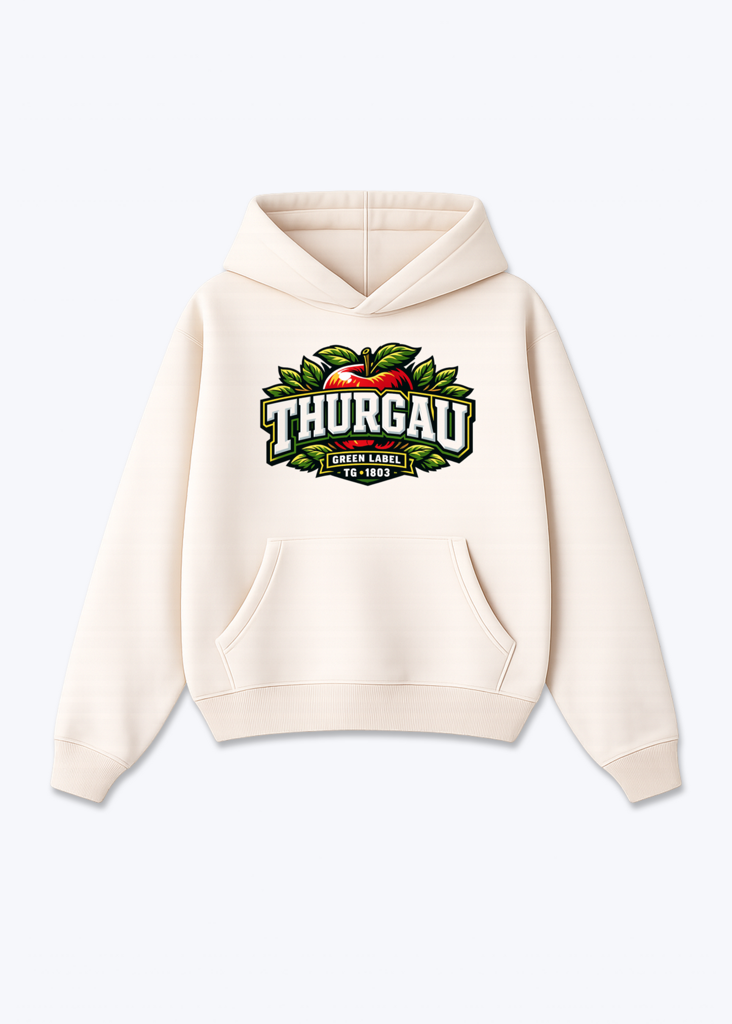 Thurgau Green Label Tee - Beige Front (Designed)
